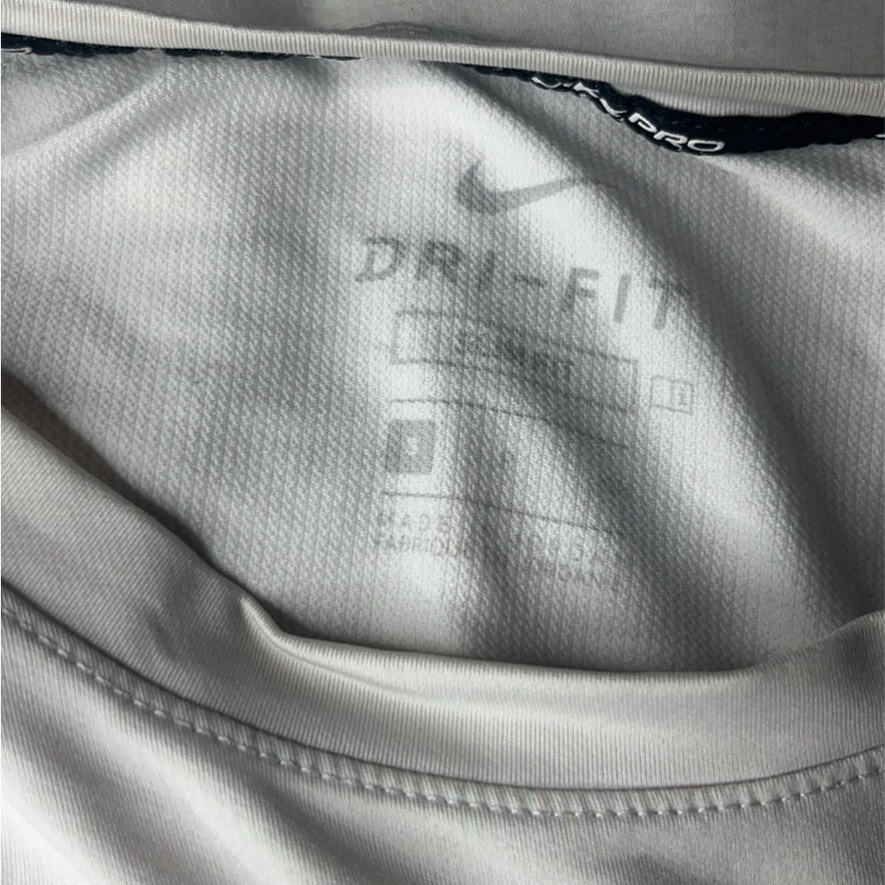 White Nike compression long sleeve